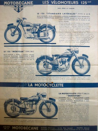Revue Technique Atelier E.T.A.I mobylette Motoconfort 125cc 1935-1954 N°102 Neuf 